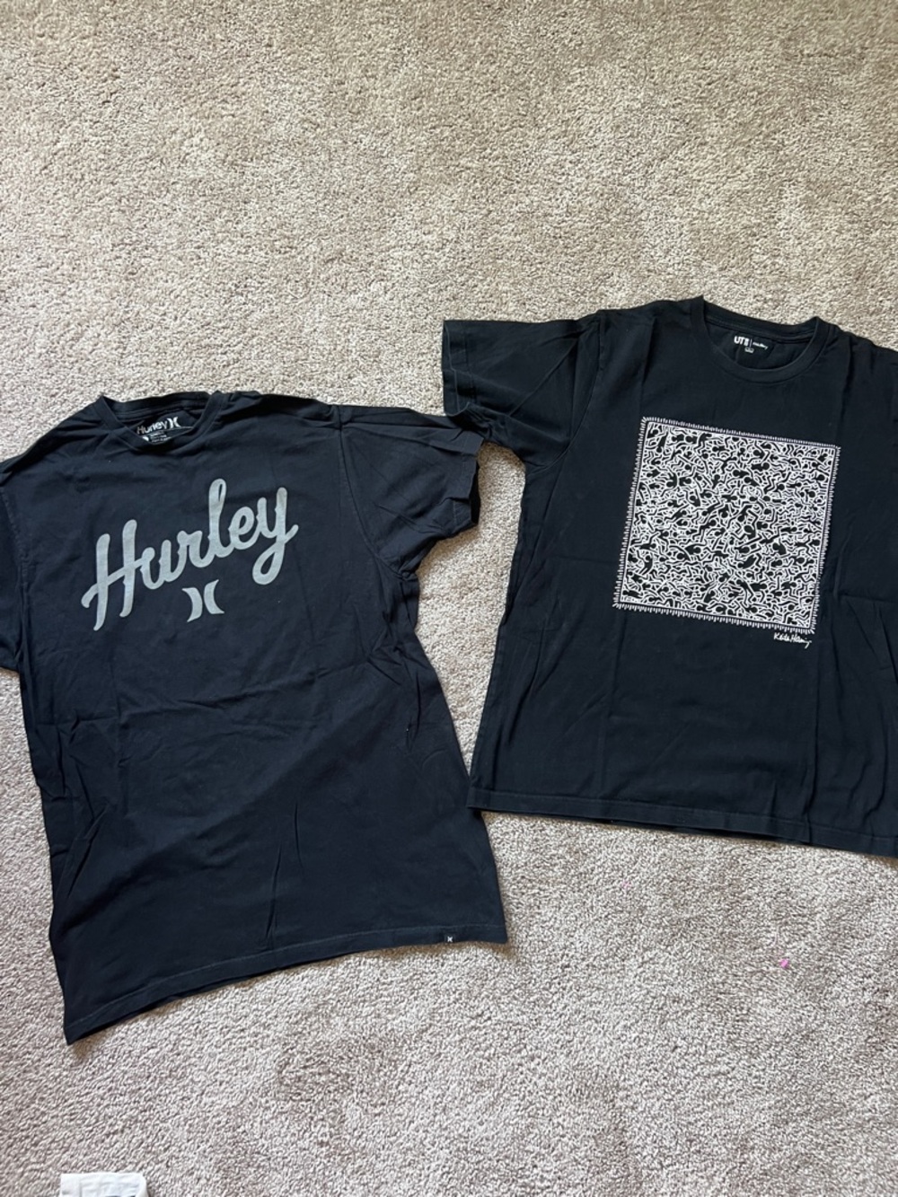 Keith Haring & Hurley t shirts men’s size large